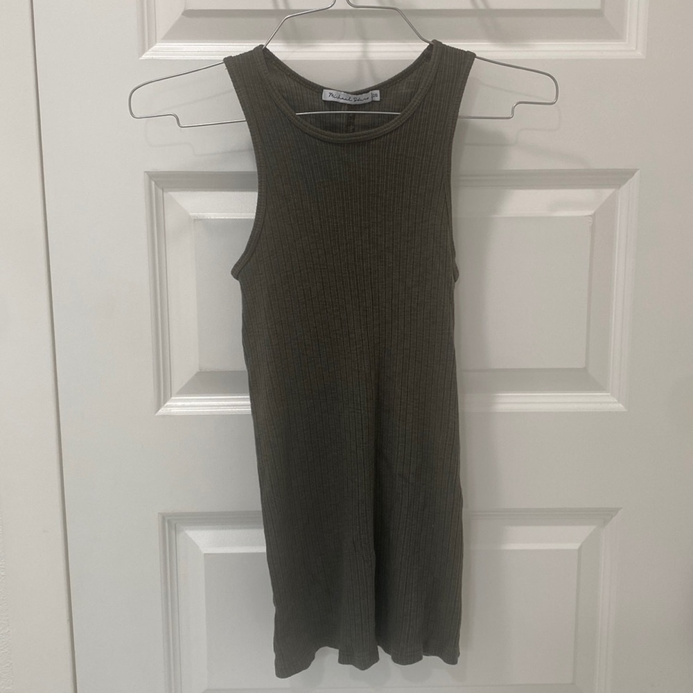 Olive Green Tank-Top